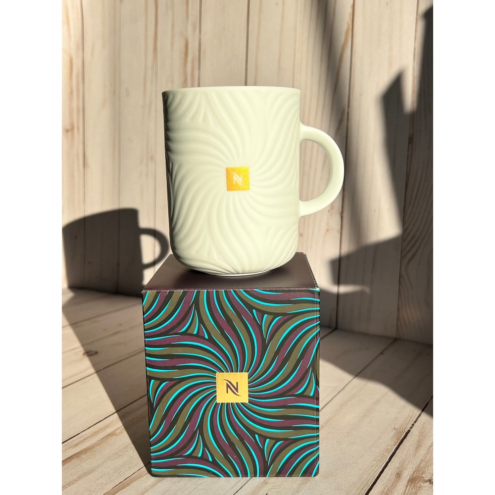 Nespresso x Thandiwe Muriu Festive Coffee Mug Limited Edition 2025 Swirl Box New - Picture 1 of 7